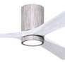 2_60" Irene-3HLK Barnwood and Matte White LED Ceiling Fan with Remote more views
