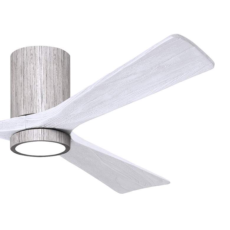 Image 3 60" Irene-3HLK Barnwood and Matte White LED Ceiling Fan with Remote more views