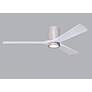 6_60" Irene-3HLK Barnwood and Matte White LED Ceiling Fan with Remote more views