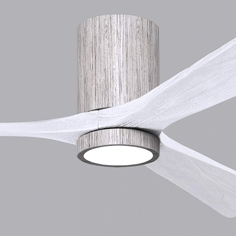 Image 7 60" Irene-3HLK Barnwood and Matte White LED Ceiling Fan with Remote more views