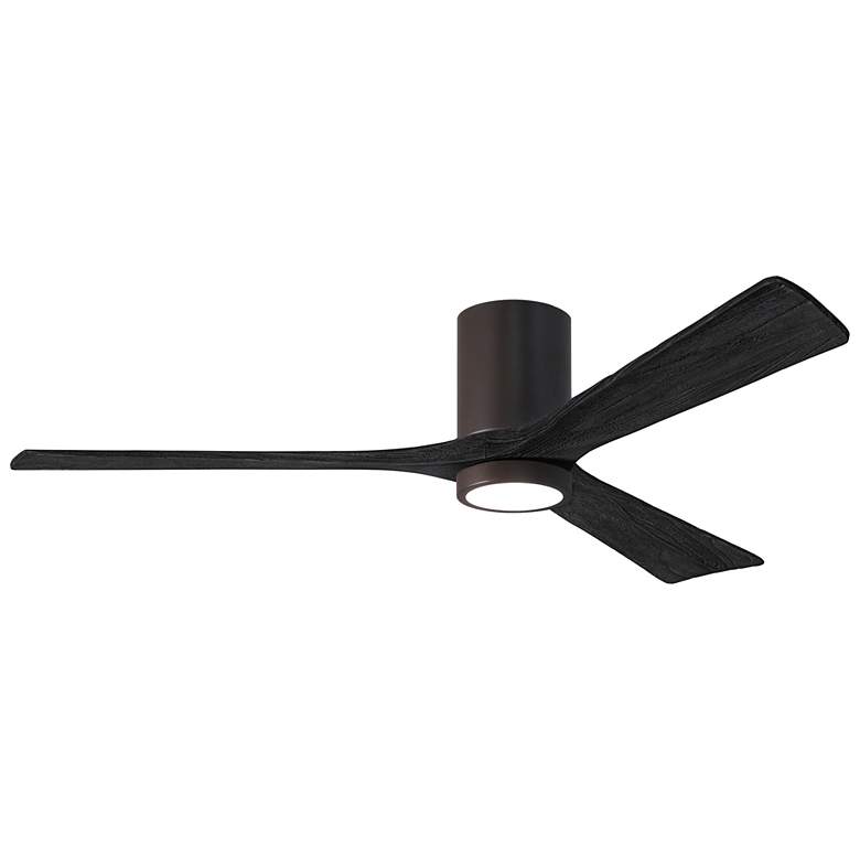 Image 1 60" Irene-3HLK Bronze and Black Damp Rated LED Fan with Remote