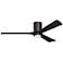 60" Irene-3HLK Brushed Bronze and Black LED Ceiling Fan with Remote