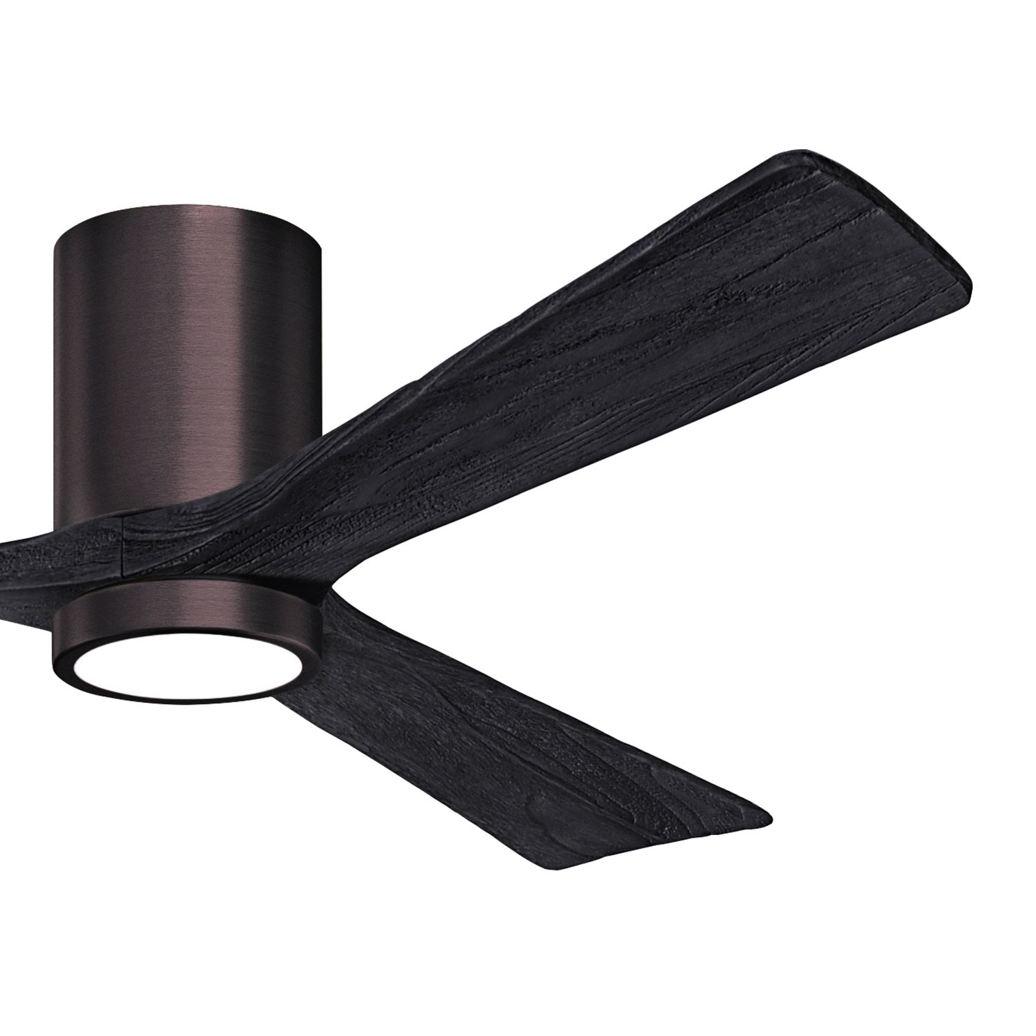Image 3 60" Irene-3HLK Brushed Bronze and Black LED Ceiling Fan with Remote more views