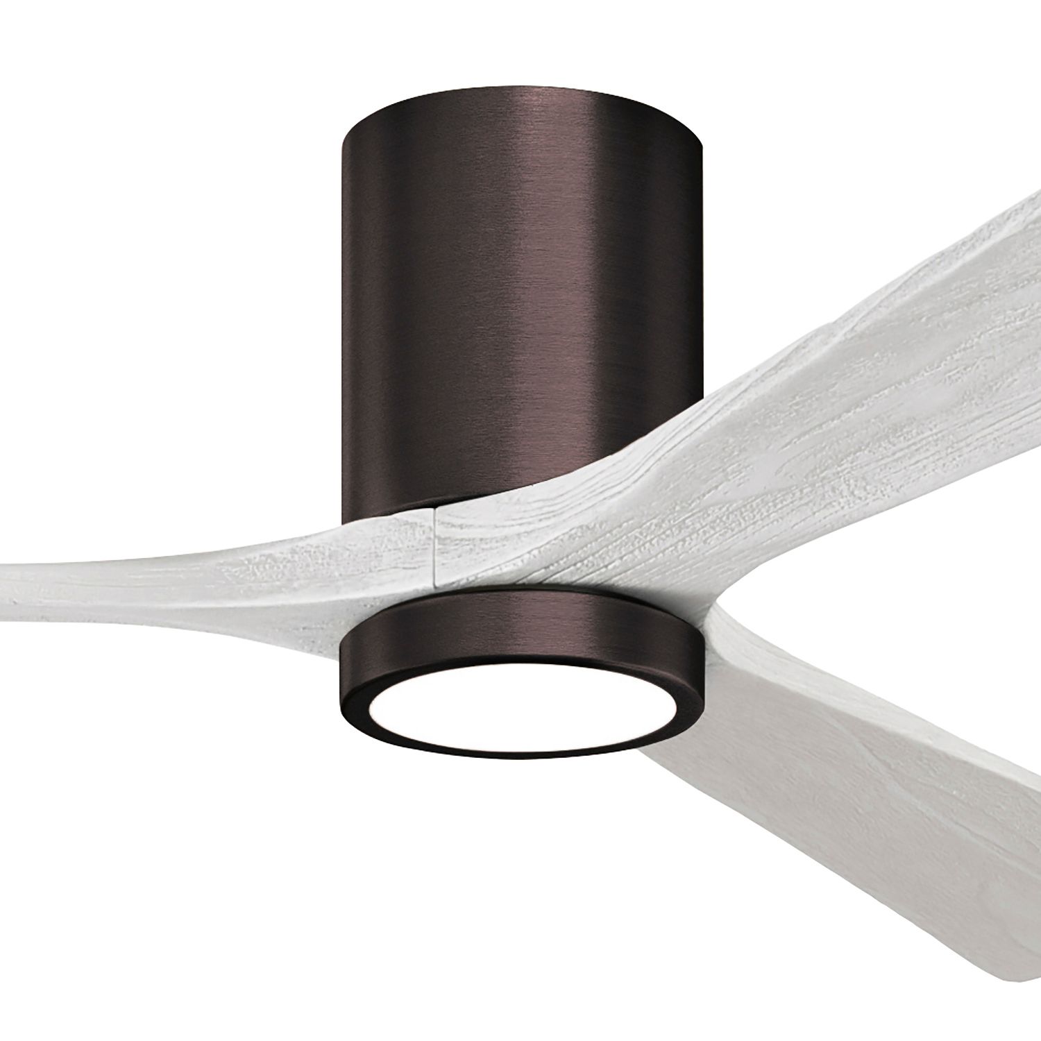 Image 2 60" Irene-3HLK Brushed Bronze and White LED Ceiling Fan with Remote more views