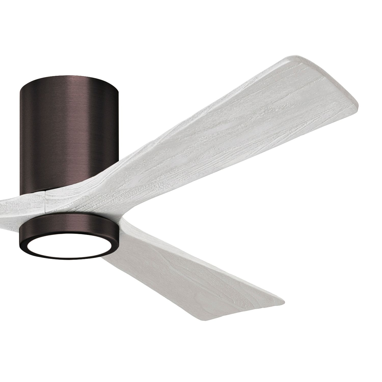 Image 3 60" Irene-3HLK Brushed Bronze and White LED Ceiling Fan with Remote more views