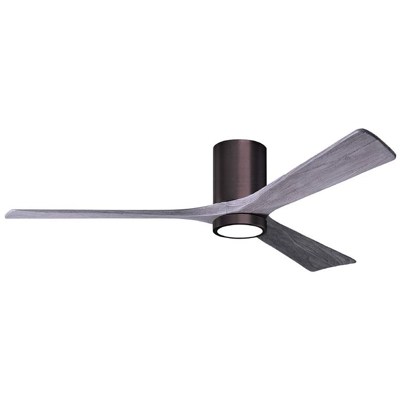 Image 1 60 inch Irene-3HLK Brushed Bronze Barn Wood LED Ceiling Fan with Remote