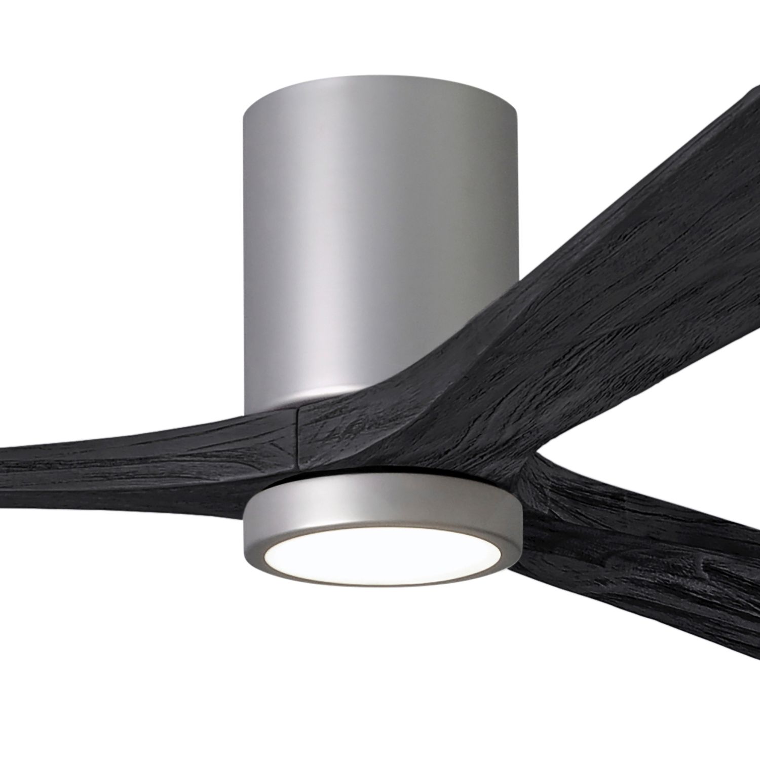 Image 2 60" Irene-3HLK Brushed Nickel and Black LED Ceiling Fan with Remote more views