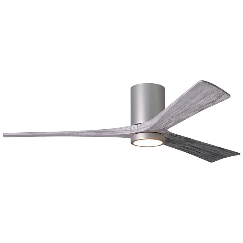 Image 1 60" Irene-3HLK Brushed Nickel Barn Wood LED Ceiling Fan with Remote