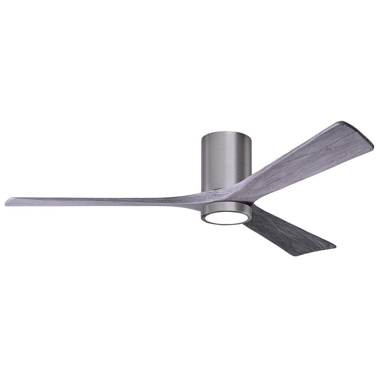Image 1 60" Irene-3HLK Brushed Pewter and Barnwood Tone Ceiling Fan