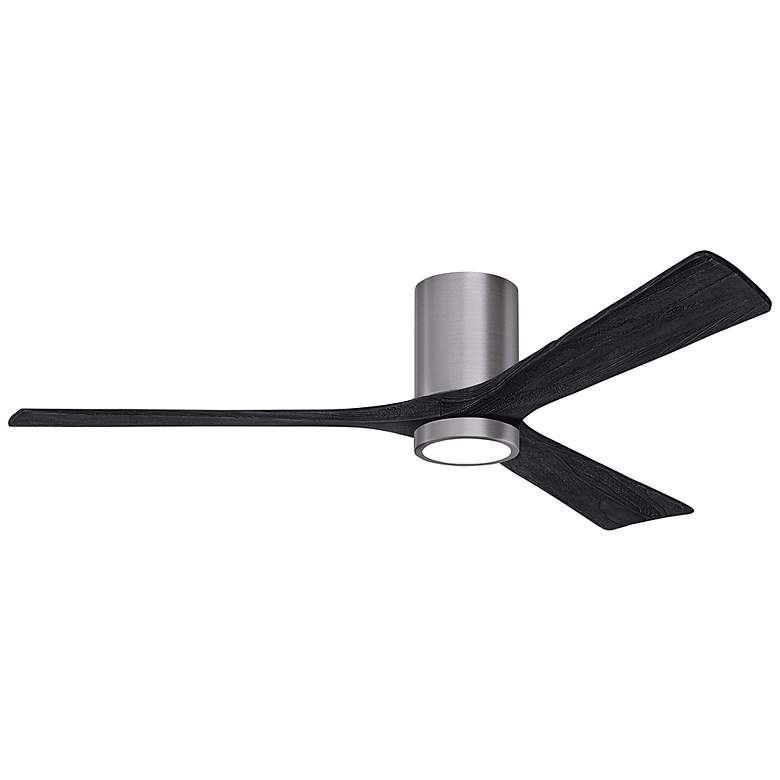 Image 2 60" Irene-3HLK Brushed Pewter and Matte Black Ceiling Fan