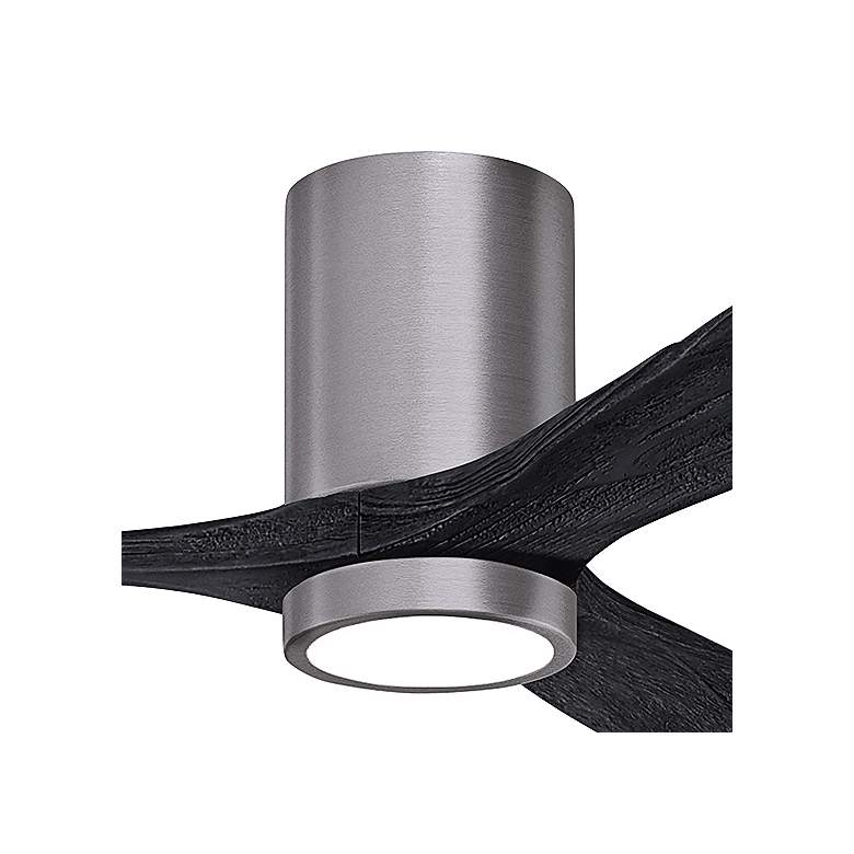 Image 3 60" Irene-3HLK Brushed Pewter and Matte Black Ceiling Fan more views