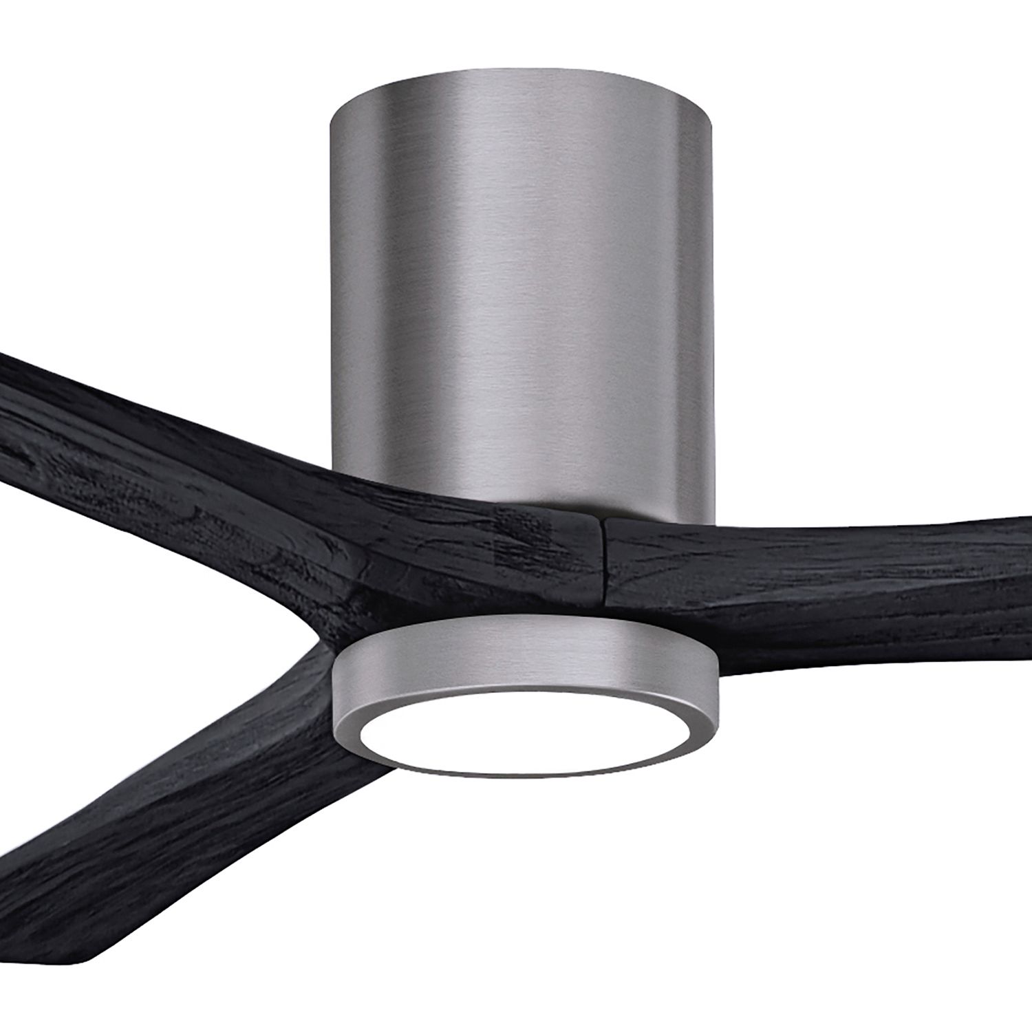 60" Irene-3HLK Brushed Pewter and Matte Black Ceiling Fan