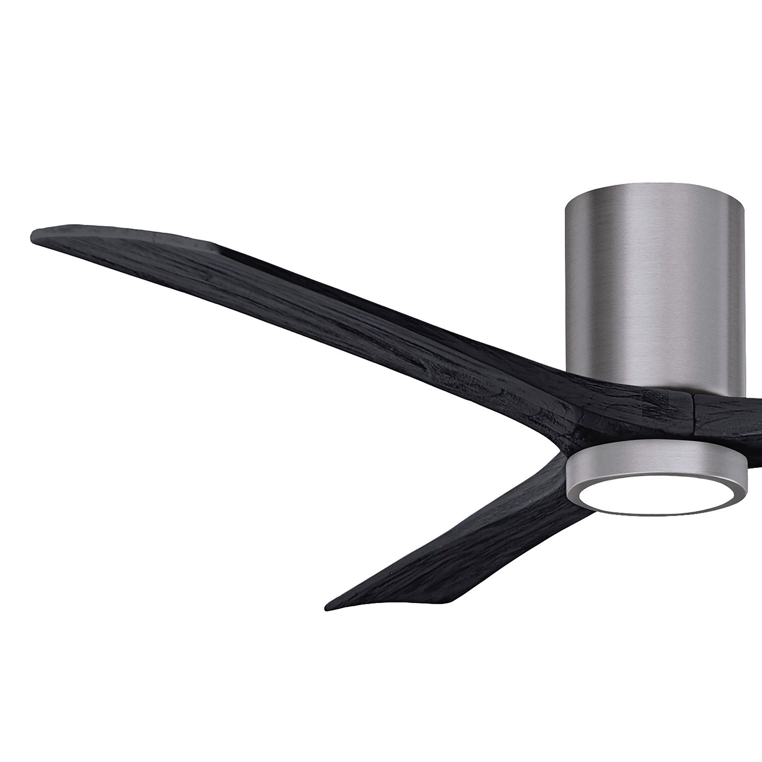 60" Irene-3HLK Brushed Pewter and Matte Black Ceiling Fan