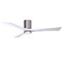 2_60" Irene-3HLK Brushed Pewter and Matte White Ceiling Fan more views