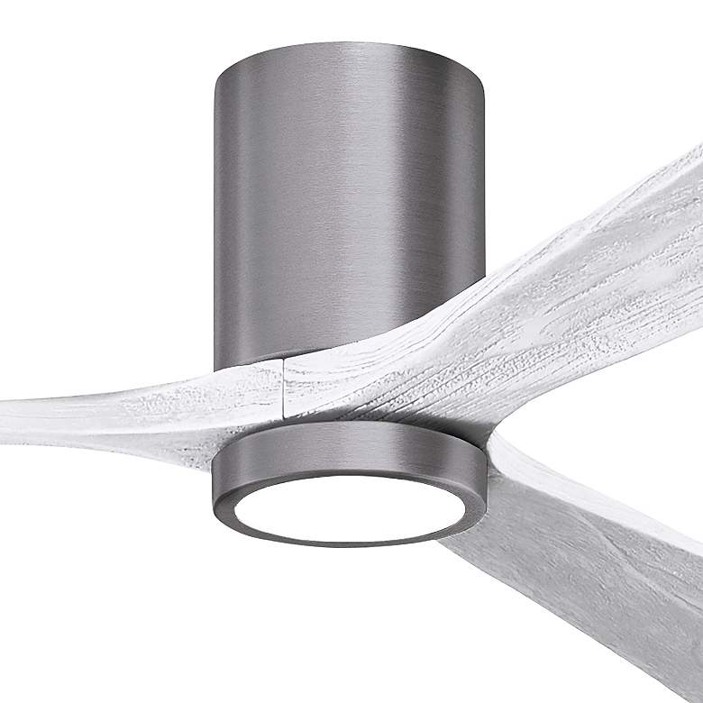 Image 5 60" Irene-3HLK Brushed Pewter and Matte White Ceiling Fan more views