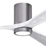 5_60" Irene-3HLK Brushed Pewter and Matte White Ceiling Fan more views