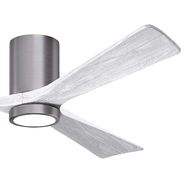 Image 6 60" Irene-3HLK Brushed Pewter and Matte White Ceiling Fan more views