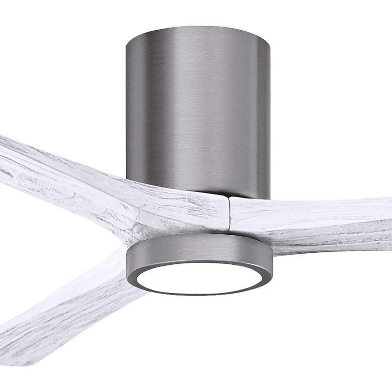 Image 7 60" Irene-3HLK Brushed Pewter and Matte White Ceiling Fan more views