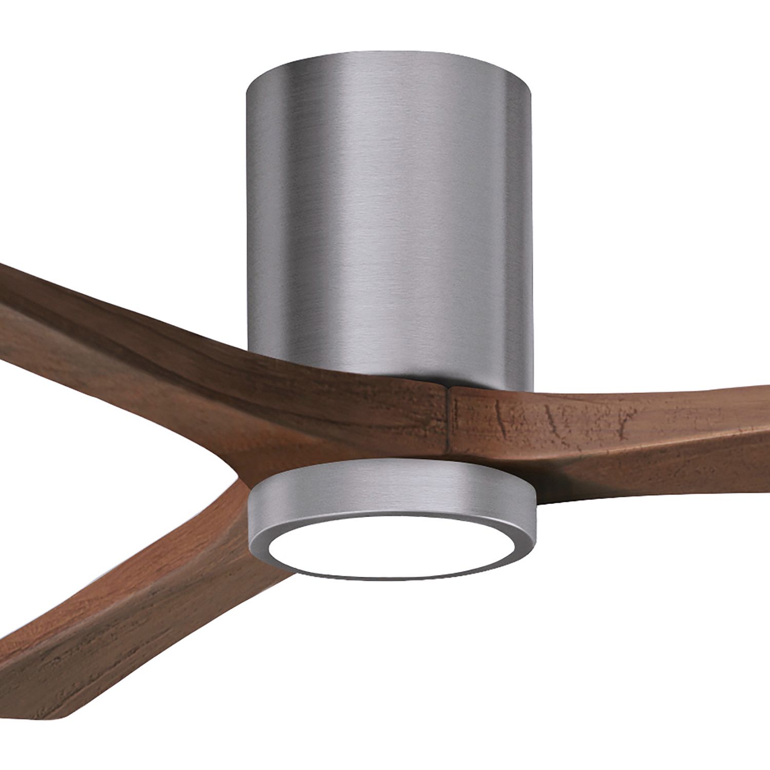 60" Irene-3HLK Brushed Pewter and Walnut Tone Ceiling Fan