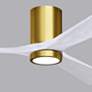 7_60" Irene-3HLK LED Damp Brass and White Ceiling Fan with Remote more views