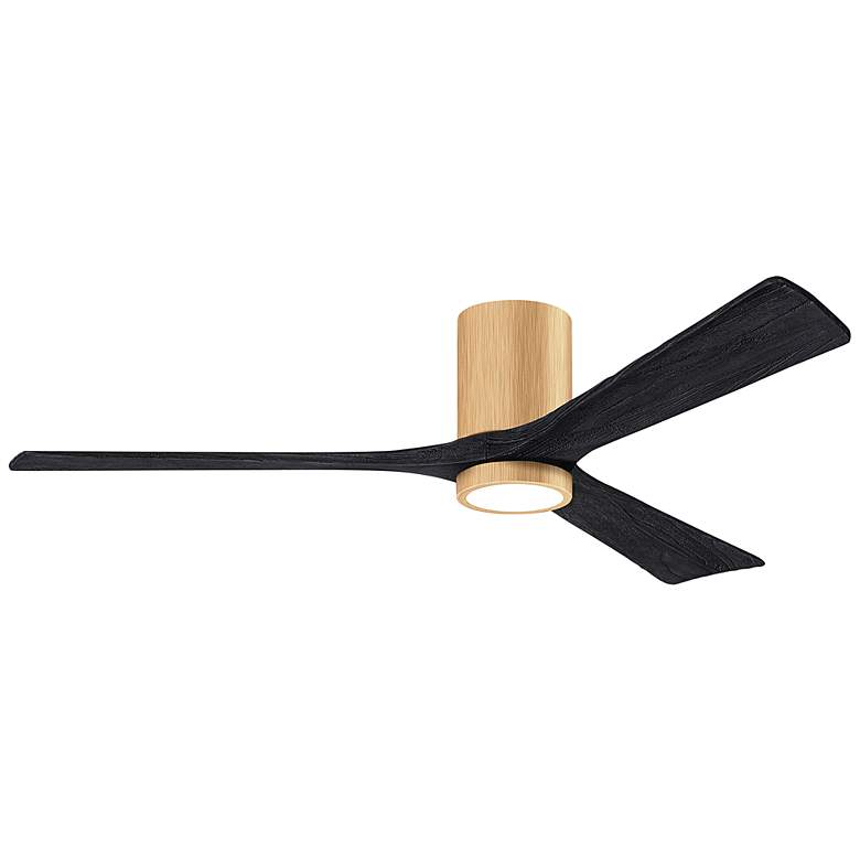 Image 1 60" Irene-3HLK Light Maple and Matte Black Ceiling Fan