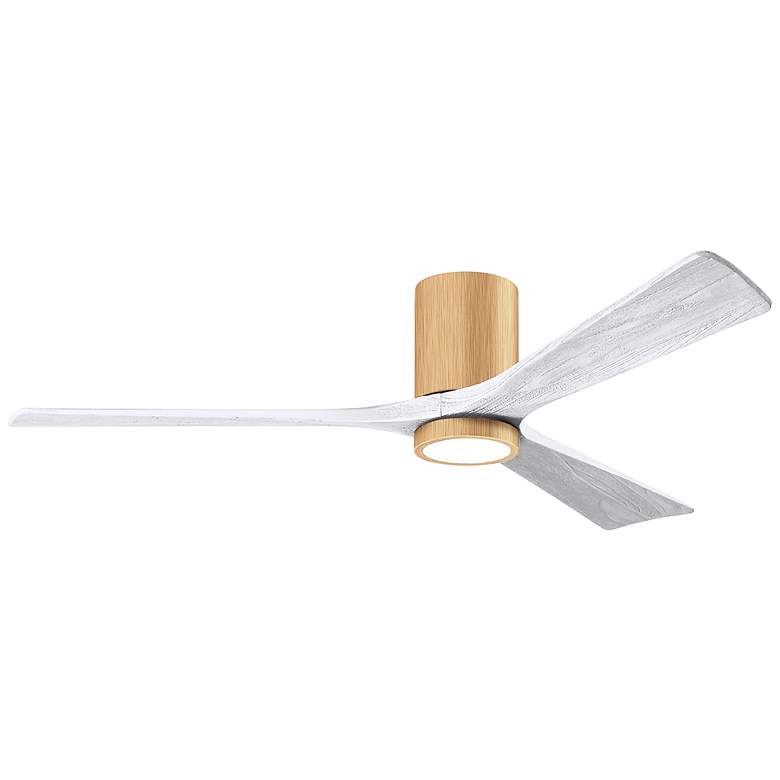 Image 1 60" Irene-3HLK Light Maple and Matte White Ceiling Fan