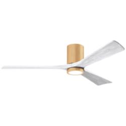 60&quot; Irene-3HLK Light Maple and Matte White Ceiling Fan