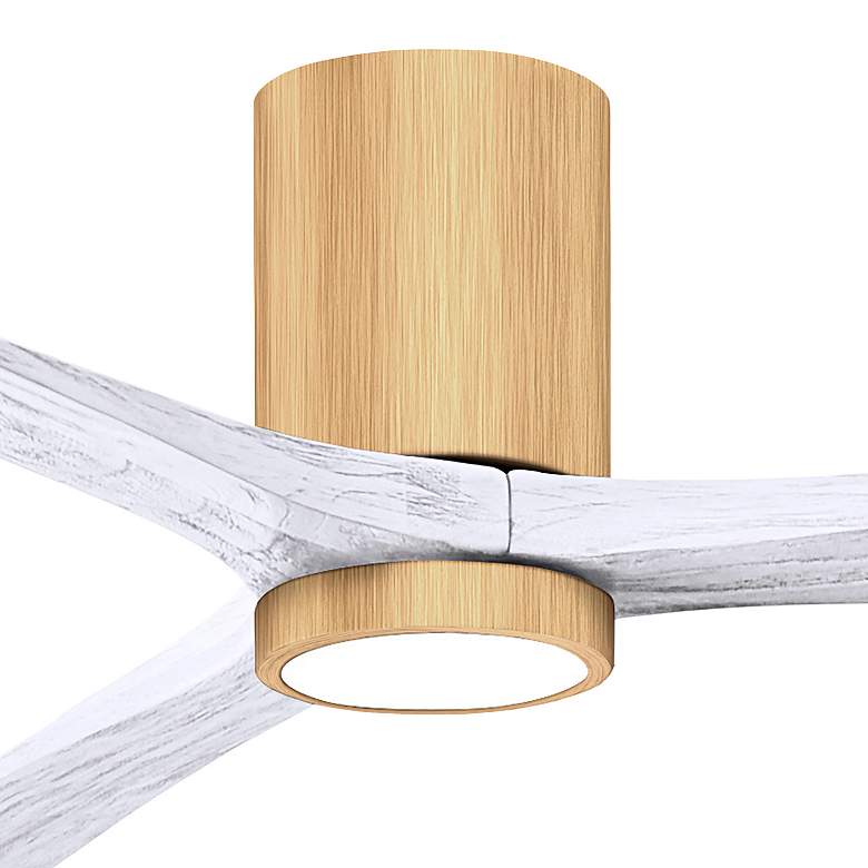 Image 7 60" Irene-3HLK Light Maple and Matte White Ceiling Fan more views