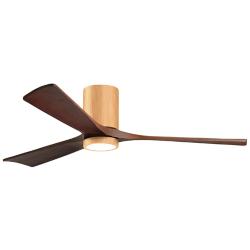 60" Irene-3HLK Light Maple and Walnut Tone Ceiling Fan