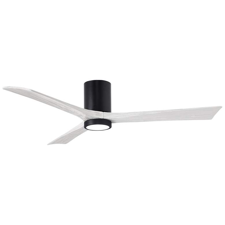 Image 1 60" Irene-3HLK Matte Black and Matte White LED Ceiling Fan with Remote