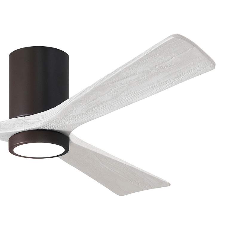Image 3 60" Irene-3HLK Textured Bronze and White LED Ceiling Fan with Remote more views