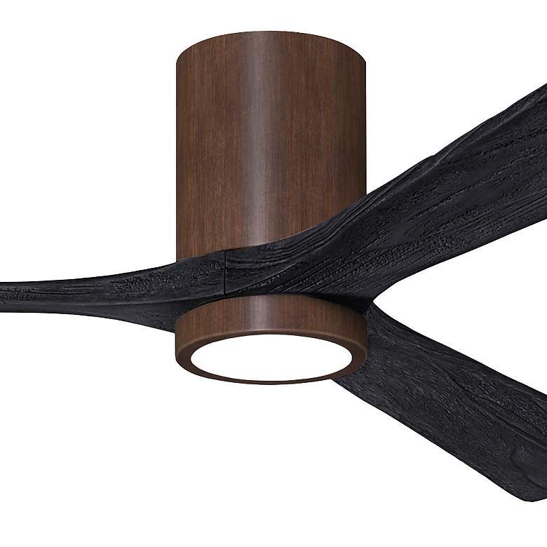 Image 2 60" Irene-3HLK Walnut and Matte Black LED Ceiling Fan with Remote more views