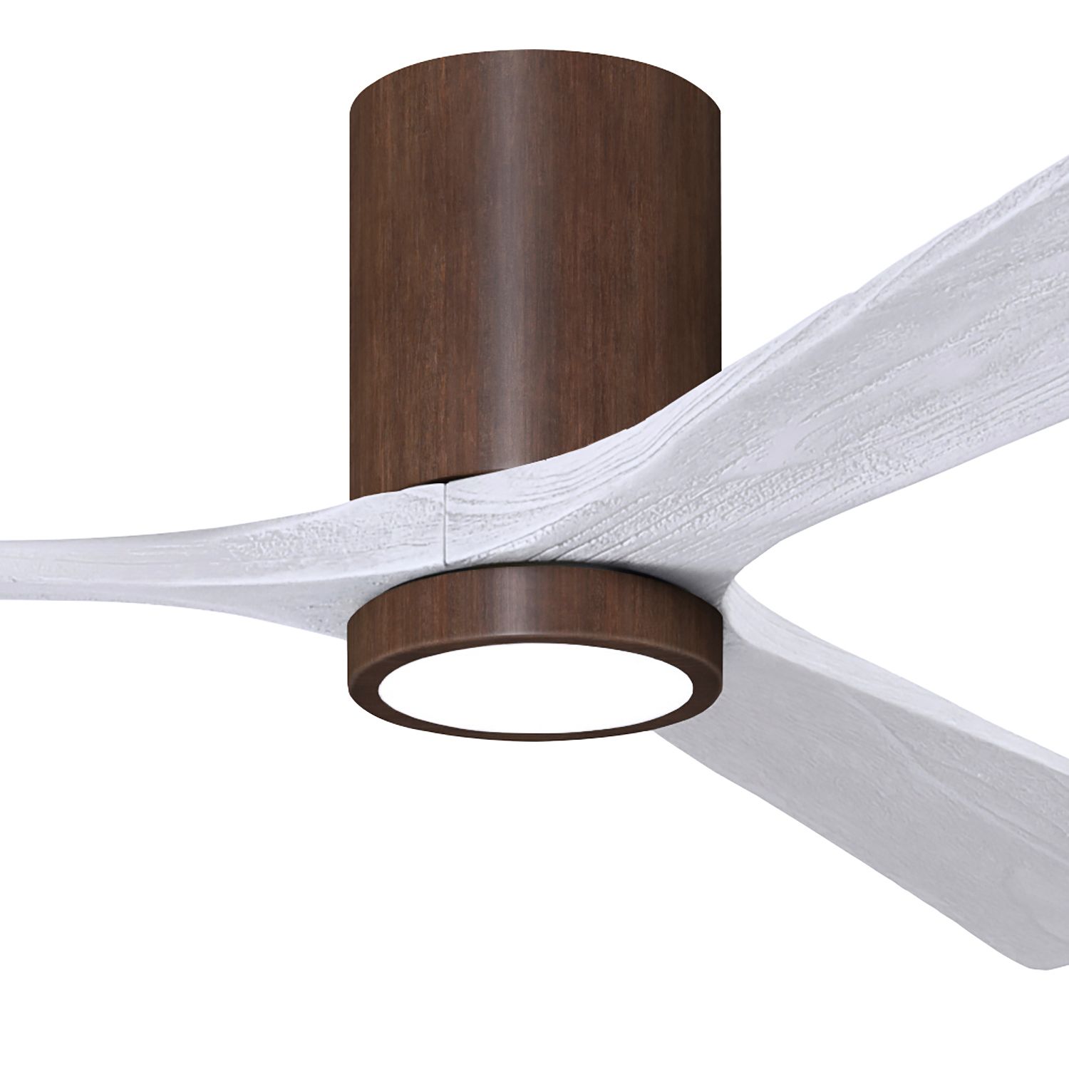 Image 2 60" Irene-3HLK Walnut and Matte White LED Ceiling Fan with Remote more views