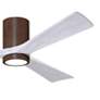 60" Irene-3HLK Walnut and Matte White LED Ceiling Fan with Remote