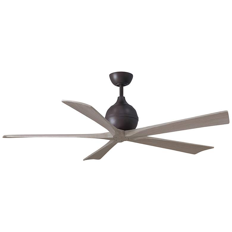 Image 1 60" Irene-5 Textured Bronze and Gray Ash Ceiling Fan