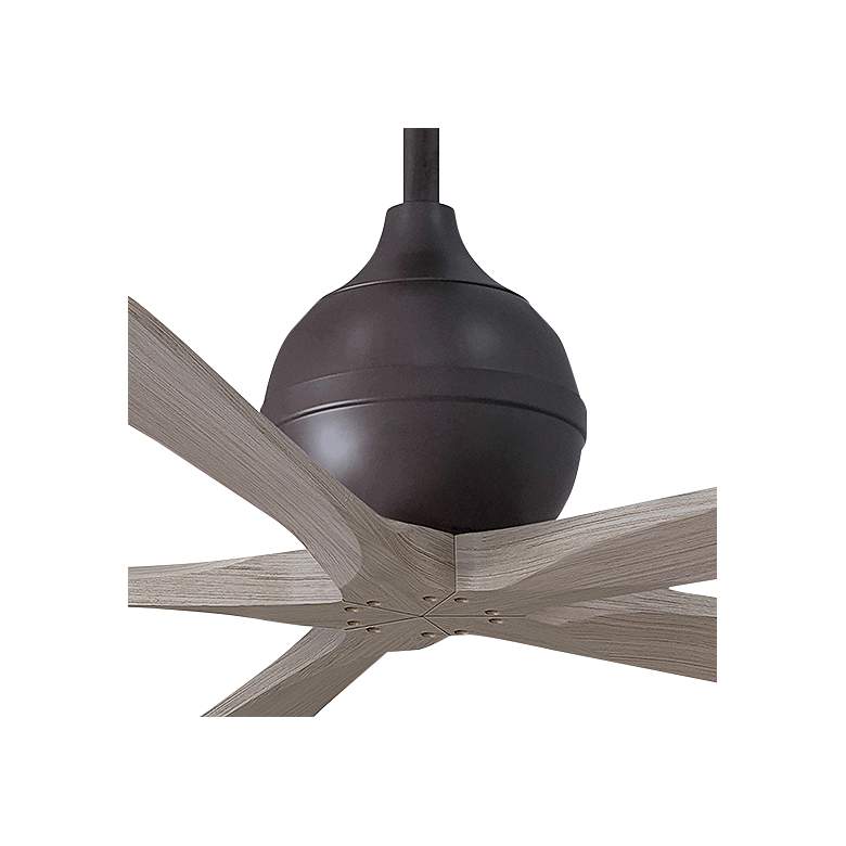 Image 2 60" Irene-5 Textured Bronze and Gray Ash Ceiling Fan more views