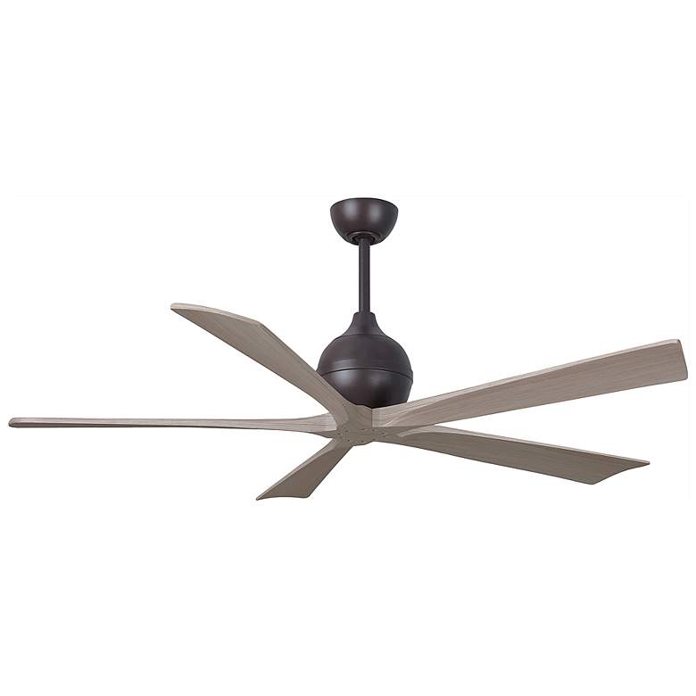 Image 3 60" Irene-5 Textured Bronze and Gray Ash Ceiling Fan more views