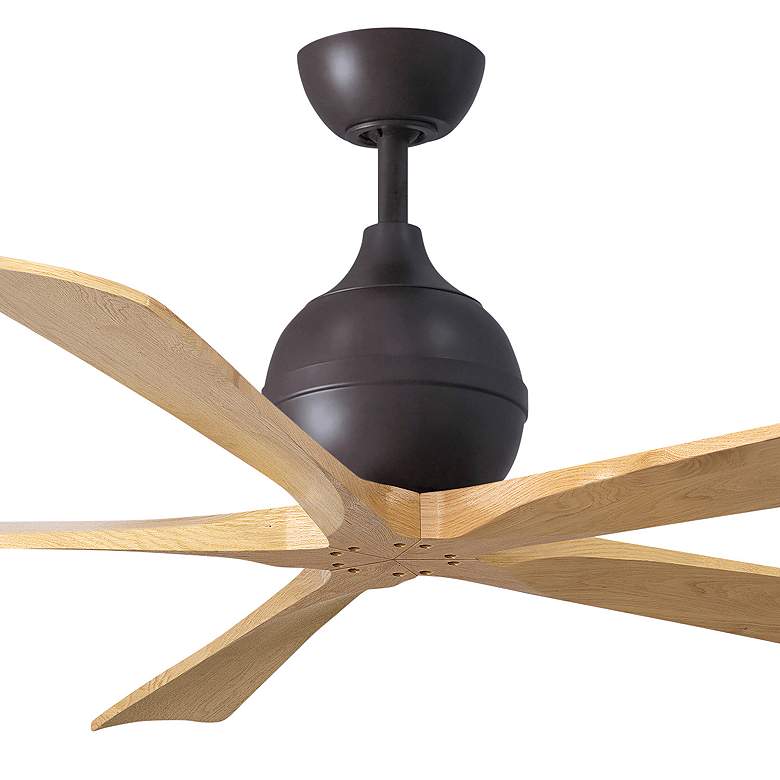 Image 5 60" Irene-5 Textured Bronze and Light Maple Ceiling Fan more views