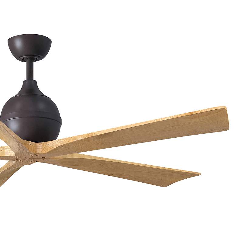 Image 6 60" Irene-5 Textured Bronze and Light Maple Ceiling Fan more views