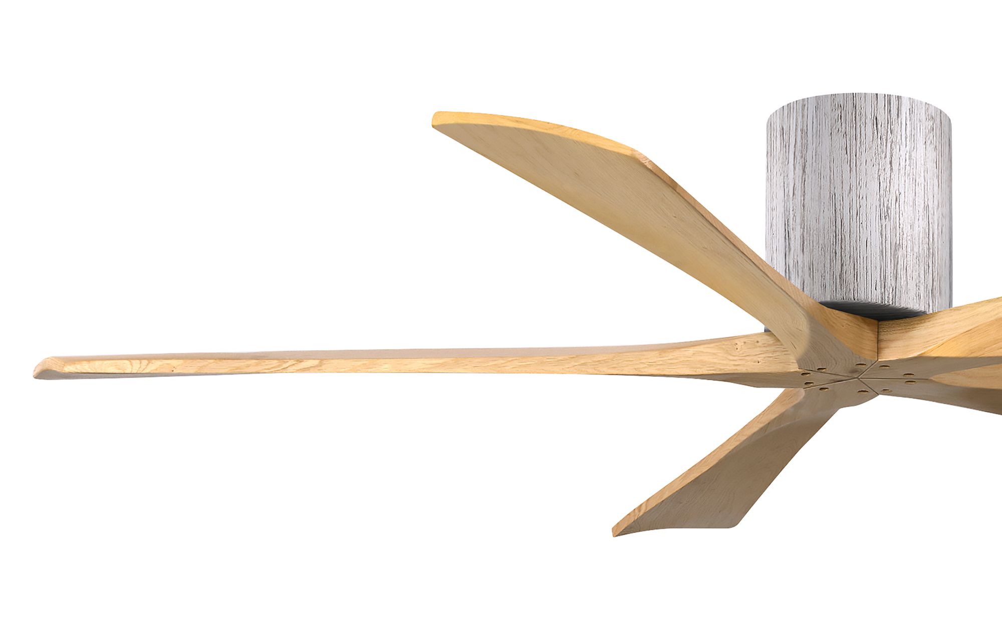 60" Irene-5H Barnwood and Light Maple Tone Ceiling Fan