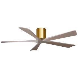 60" Irene-5H Brushed Brass and Gray Ash Ceiling Fan 60" Irene-5H Brushed Brass and Gray Ash Ceiling Fan