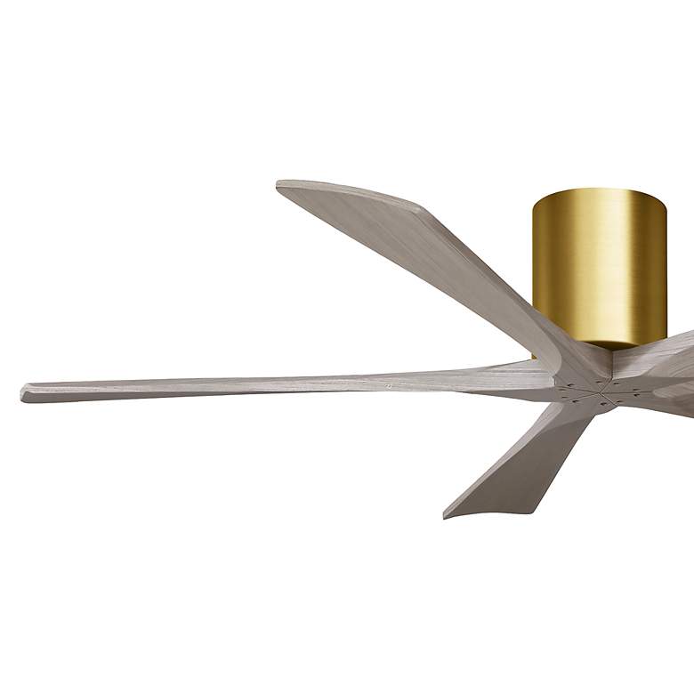 Image 6 60" Irene-5H Brushed Brass and Gray Ash Ceiling Fan more views
