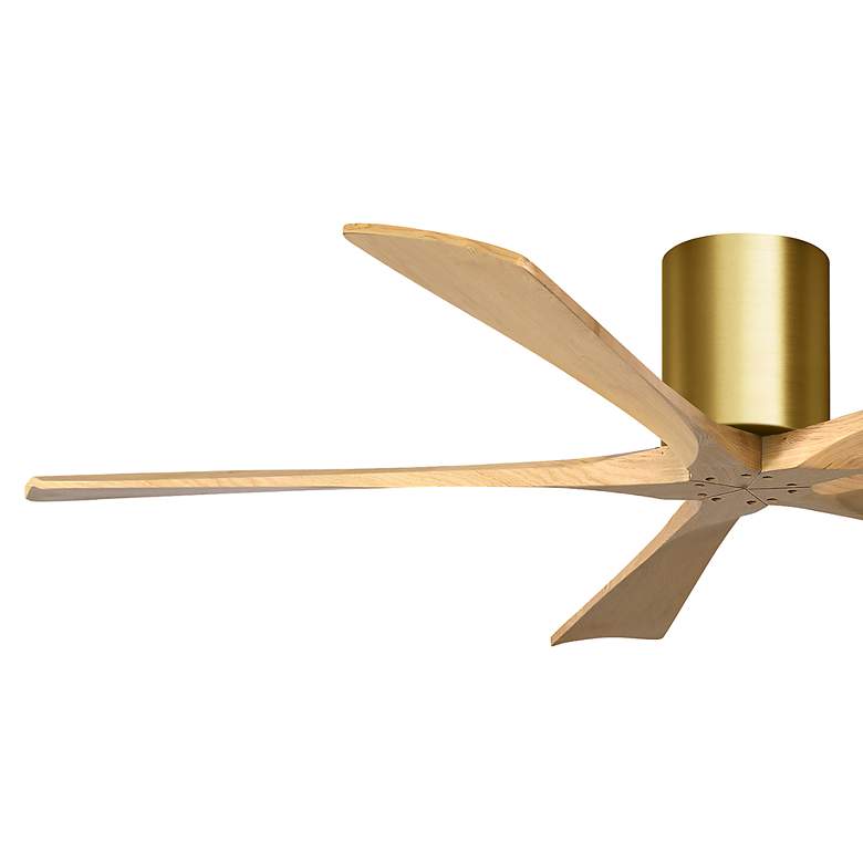 Image 6 60" Irene-5H Brushed Brass and Light Maple Tone Ceiling Fan more views