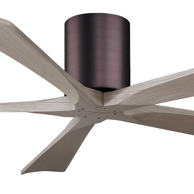 Image 5 60" Irene-5H Brushed Bronze and Gray Ash Ceiling Fan more views