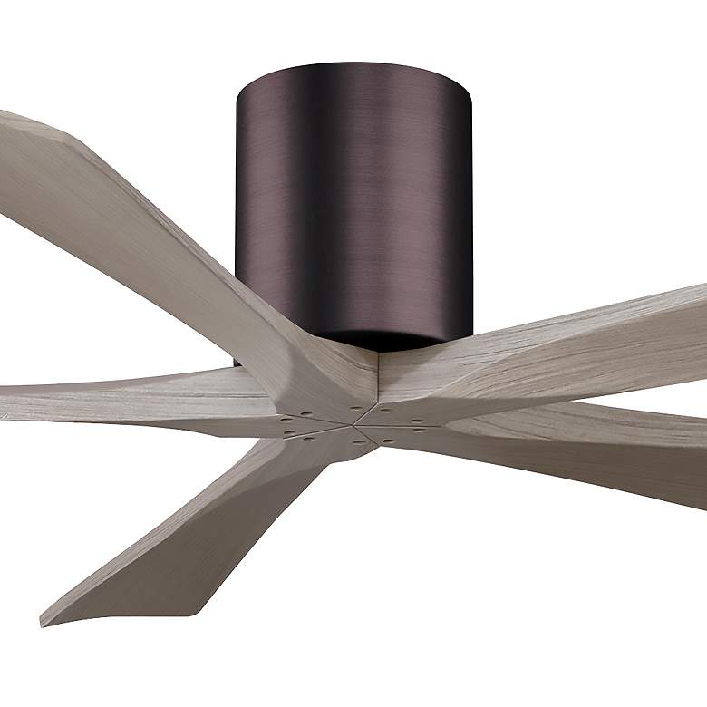 Image 7 60" Irene-5H Brushed Bronze and Gray Ash Ceiling Fan more views