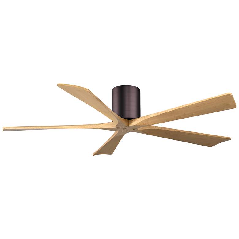 Image 1 60" Irene-5H Brushed Bronze and Light Maple Ceiling Fan