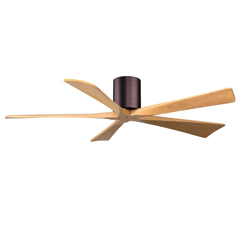 Image 2 60" Irene-5H Brushed Bronze and Light Maple Ceiling Fan more views