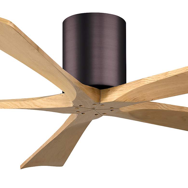 Image 5 60" Irene-5H Brushed Bronze and Light Maple Ceiling Fan more views