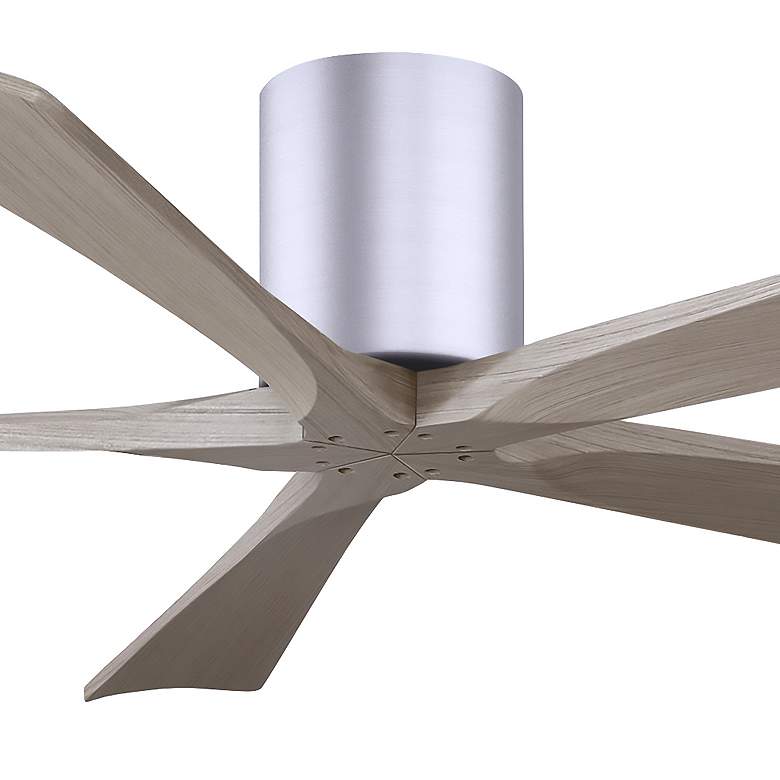 Image 5 60" Irene-5H Brushed Nickel and Gray Ash Ceiling Fan more views
