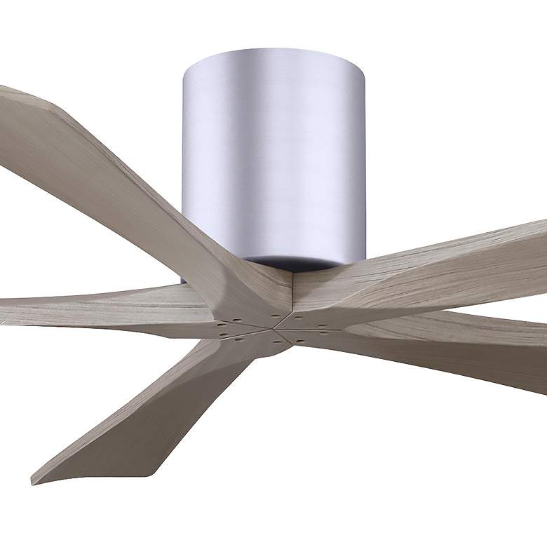 Image 7 60" Irene-5H Brushed Nickel and Gray Ash Ceiling Fan more views